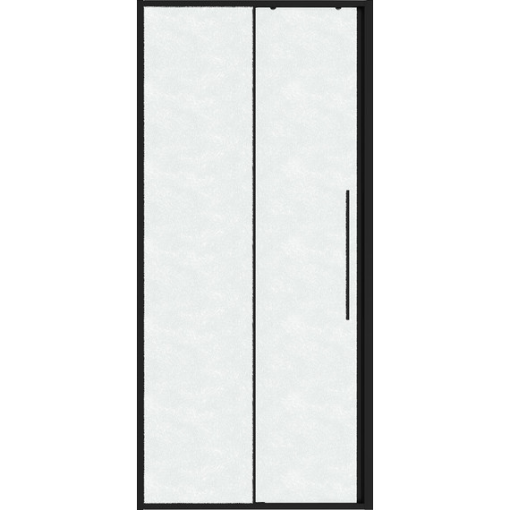 Душевая дверь Niagara Nova 100 см NG-84-L10CHB, чёрный матовый/шиншилла фото 3