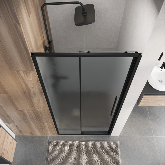 Душевая дверь Niagara Nova 90 см NG-84-L9CHB, чёрный матовый/шиншилла фото 6