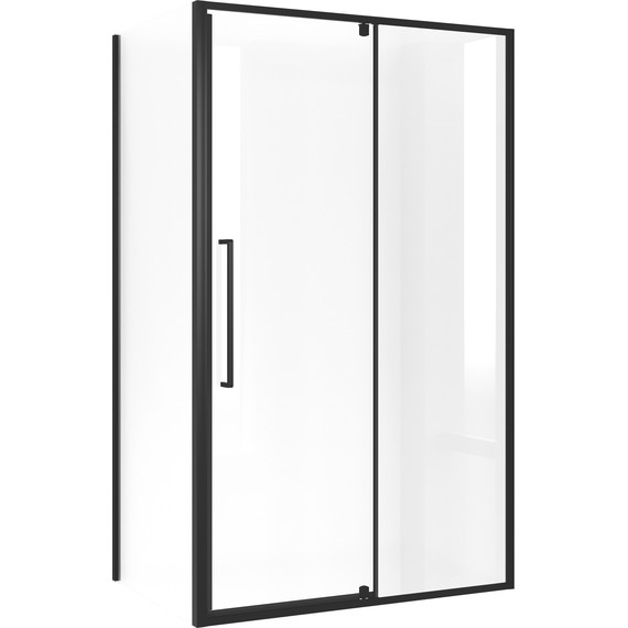 Душевое ограждение Niagara Nova 120x100 см NG-85-12AB-A100B-34, чёрный матовый/прозрачное фото 2