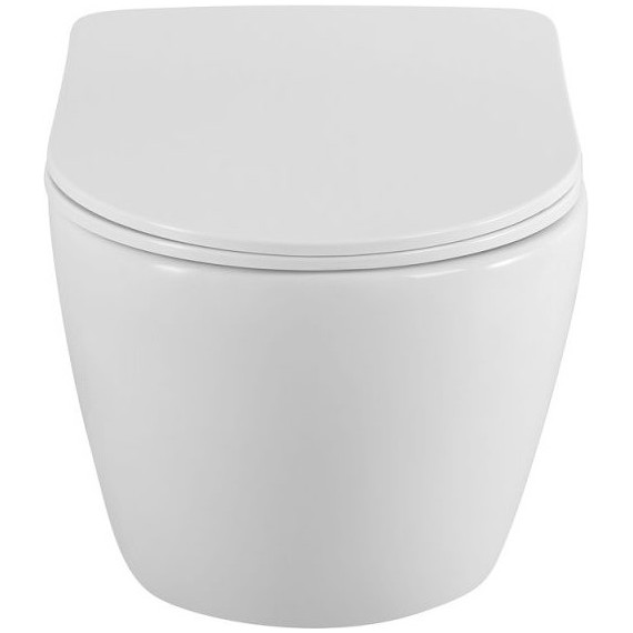 Унитаз подвесной безободковый BelBagno Uno 2.0 BB7306CHR/SC с тонкой крышкой микролифт, Цвет производителя: белый - 2 Унитаз подвесной безободковый BelBagno Uno 2.0 BB7306CHR/SC с тонкой крышкой микролифт, Цвет производителя: белый фото 2