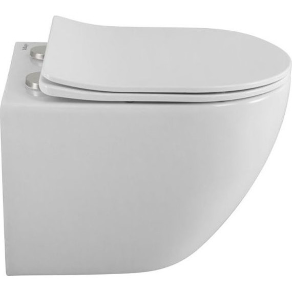 Унитаз подвесной безободковый BelBagno Uno 2.0 BB7306CHR/SC с тонкой крышкой микролифт, Цвет производителя: белый - 6 Унитаз подвесной безободковый BelBagno Uno 2.0 BB7306CHR/SC с тонкой крышкой микролифт, Цвет производителя: белый фото 6