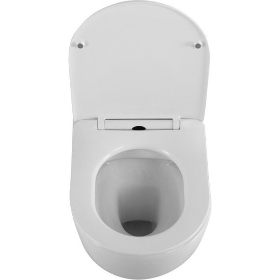 Унитаз подвесной безободковый BelBagno Uno 2.0 BB7306CHR/SC с тонкой крышкой микролифт, Цвет производителя: белый - 7 Унитаз подвесной безободковый BelBagno Uno 2.0 BB7306CHR/SC с тонкой крышкой микролифт, Цвет производителя: белый фото 7