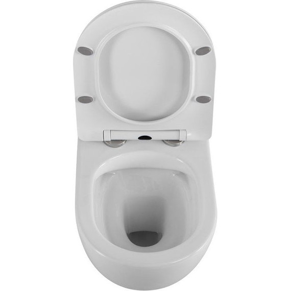 Унитаз подвесной безободковый BelBagno Uno 2.0 BB7306CHR/SC с тонкой крышкой микролифт, Цвет производителя: белый - 9 Унитаз подвесной безободковый BelBagno Uno 2.0 BB7306CHR/SC с тонкой крышкой микролифт, Цвет производителя: белый фото 9