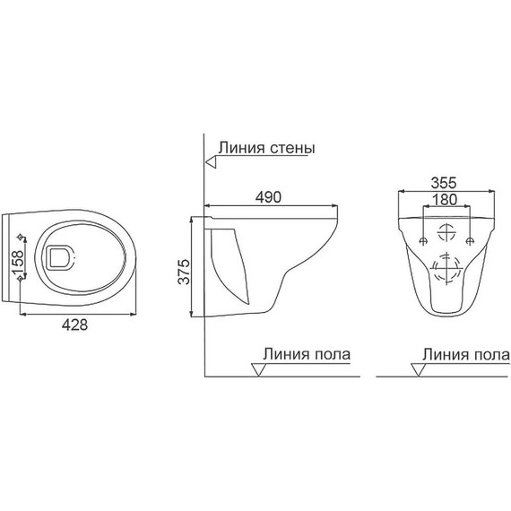 Инсталляция с подвесным унитазом комплект: Grohe Rapid SL 38772001 с подвесным безободковым унитазом Creo Ceramique Project PR1100N сиденье микролифт, крепление, кнопка смыва хром - 15 Инсталляция с подвесным унитазом комплект: Grohe Rapid SL 38772001 с подвесным безободковым унитазом Creo Ceramique Project PR1100N сиденье микролифт, крепление, кнопка смыва хром фото 15