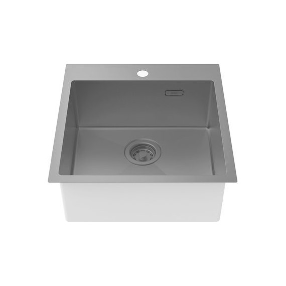 Кухонная мойка Iddis Haze HAZ49GMi77, графит матовый фото 2