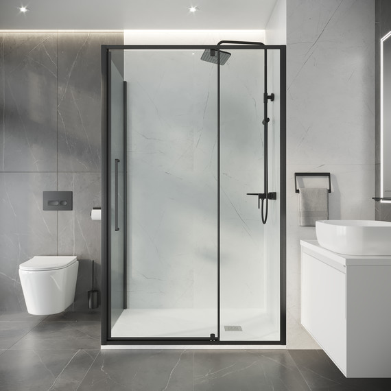 Душевое ограждение Niagara Nova 120x80 см NG-35-12AGR-A80GR-34, графит матовый/прозрачное - 5 Душевое ограждение Niagara Nova 120x80 см NG-35-12AGR-A80GR-34, графит матовый/прозрачное фото 5