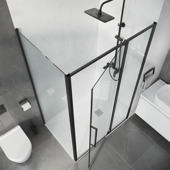 Душевое ограждение Niagara Nova 120x80 см NG-35-12AGR-A80GR-34, графит матовый/прозрачное - 6 Душевое ограждение Niagara Nova 120x80 см NG-35-12AGR-A80GR-34, графит матовый/прозрачное фото 6