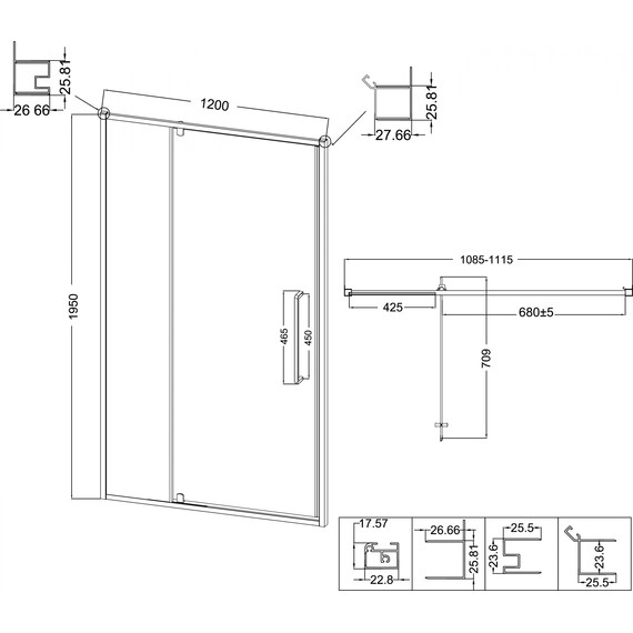 Душевая дверь Niagara Nova 120 см NG-45-12ASG, золото брашированное/прозрачное - 12 Душевая дверь Niagara Nova 120 см NG-45-12ASG, золото брашированное/прозрачное фото 12