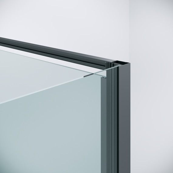 Душевое ограждение Niagara Nova 90x100 см NG-35-9AGR-A100GR-34, графит матовый/прозрачное фото 7