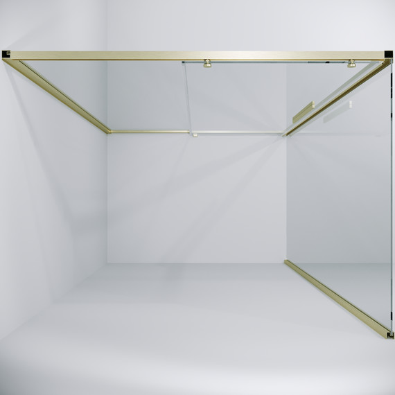 Душевое ограждение Niagara Nova 120x90 см NG-44-12ASG-A90SG-34, золото брашированное/прозрачное фото 3