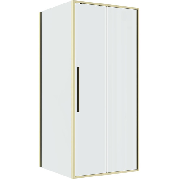 Душевое ограждение Niagara Nova 90x100 см NG-44-9ASG-A100SG-34, золото брашированное/прозрачное фото 2