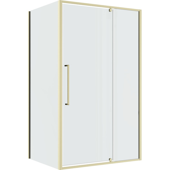 Душевое ограждение Niagara Nova 120x90 см NG-45-12ASG-A90SG-34, золото брашированное/прозрачное фото 2