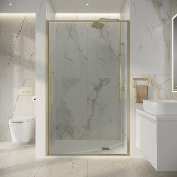 Душевая дверь Niagara Nova 120 см NG-45-12ASG, золото брашированное/прозрачное - 4 Душевая дверь Niagara Nova 120 см NG-45-12ASG, золото брашированное/прозрачное фото 4