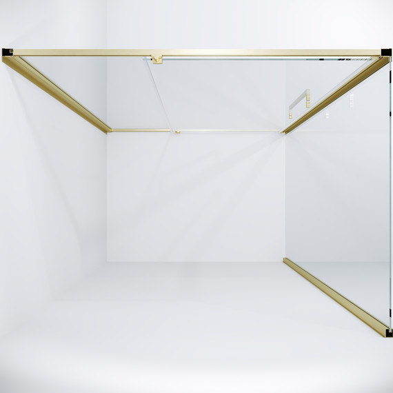 Душевое ограждение Niagara Nova 80x80 см NG-45-8ASG-A80SG-34, золото брашированное/прозрачное - 3 Душевое ограждение Niagara Nova 80x80 см NG-45-8ASG-A80SG-34, золото брашированное/прозрачное фото 3