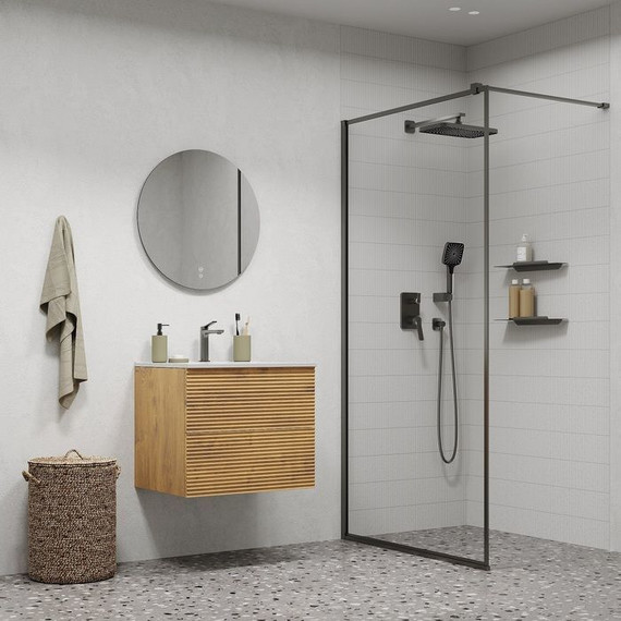 Душевая система для душа Iddis Parker PARGM02i67, графит матовый фото 3