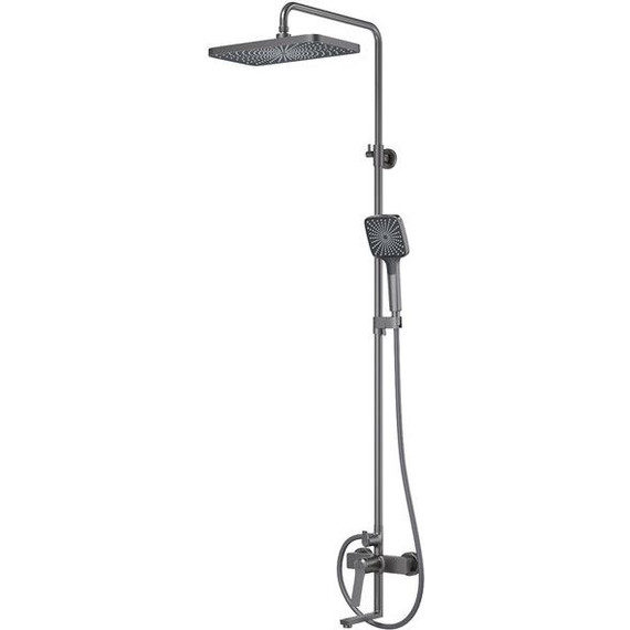 Душевая стойка Iddis Parker PARGM3Fi06, графит матовый - 2 Душевая стойка Iddis Parker PARGM3Fi06, графит матовый фото 2