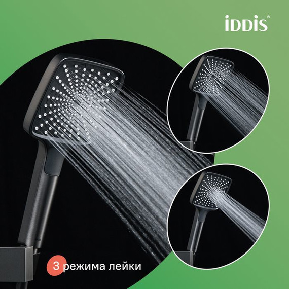 Душевая стойка Iddis Parker PARGM3Fi06, графит матовый - 14 Душевая стойка Iddis Parker PARGM3Fi06, графит матовый фото 14