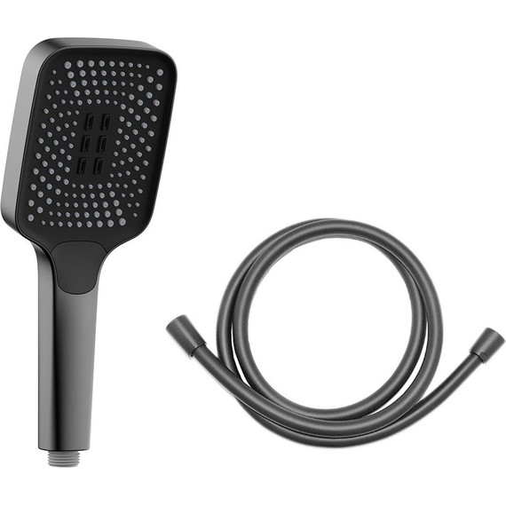 Душевая система для ванны с термостатом Vincea VSFW-432T1GM, вороненая сталь - 5 Душевая система для ванны с термостатом Vincea VSFW-432T1GM, вороненая сталь фото 5