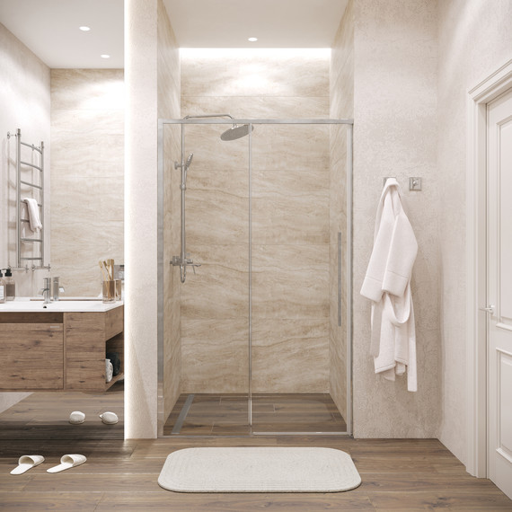 Душевая дверь Grossman Galaxy 130 см 100.K33.01.130.10.00, хром/прозрачное - 5 Душевая дверь Grossman Galaxy 130 см 100.K33.01.130.10.00, хром/прозрачное фото 5