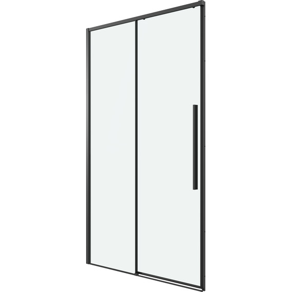 Душевая дверь Grossman Galaxy 110 см 100.K33.01.110.21.00, чёрный матовый/прозрачное фото 2