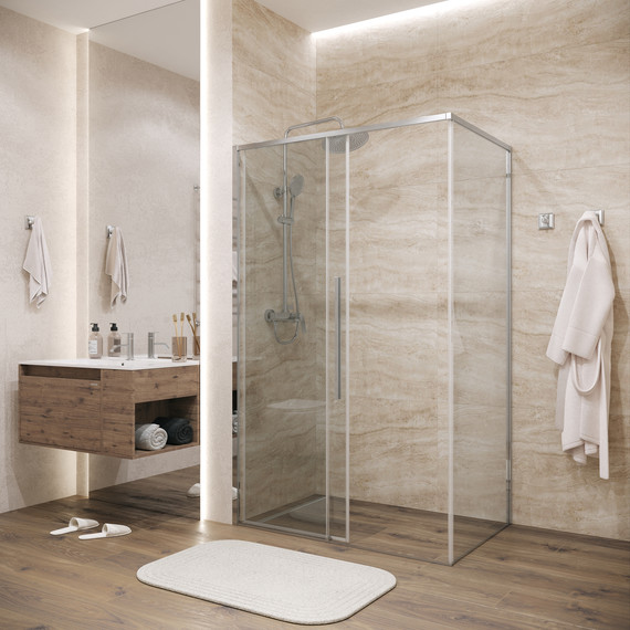 Душевое ограждение Grossman Galaxy 130x70 см 120.K33.01.1370.10.00, хром/прозрачное фото 5