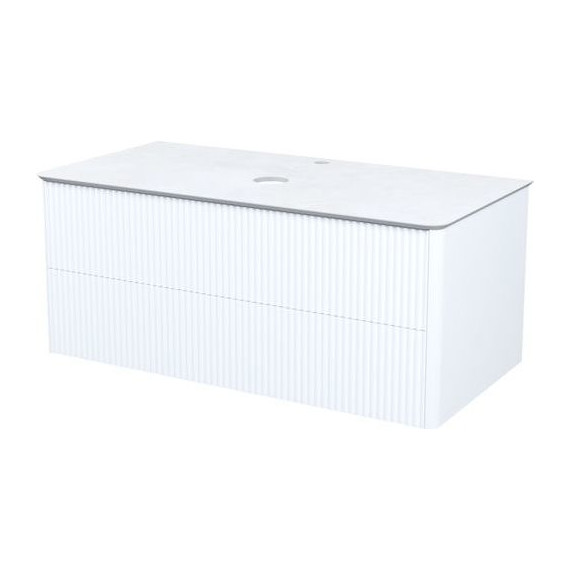 Тумба подвесная со столешницей Iddis Aiger 100 см AIG10W0i95K, белый фото 2