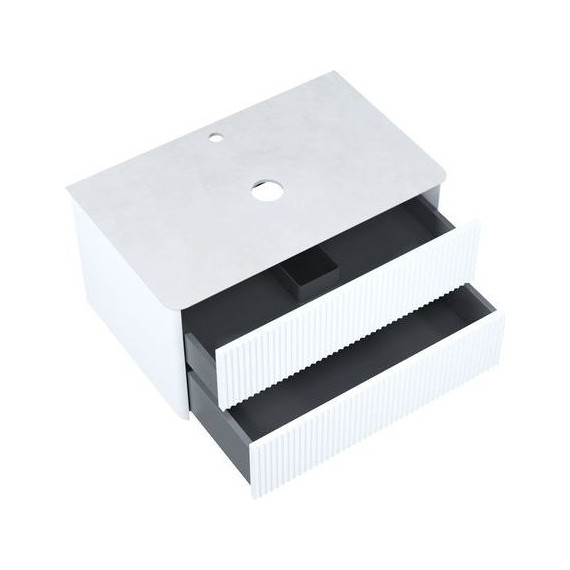 Тумба подвесная со столешницей Iddis Aiger 80 см AIG80W0i95K, белый фото 4