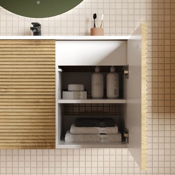 Тумба подвесная с раковиной Iddis Bild 100 см BIL10V0i95K, дуб светлый - 9 Тумба подвесная с раковиной Iddis Bild 100 см BIL10V0i95K, дуб светлый фото 9