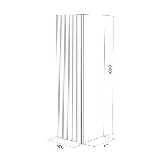 Пенал подвесной Iddis Bild 30 см BIL30W0i97, белый фото 6