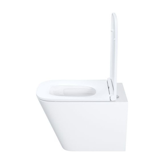 Унитаз подвесной безободковый Iddis Bild BIQRNSEi25 с тонкой крышкой микролифт (система смыва Торнадо) фото 3