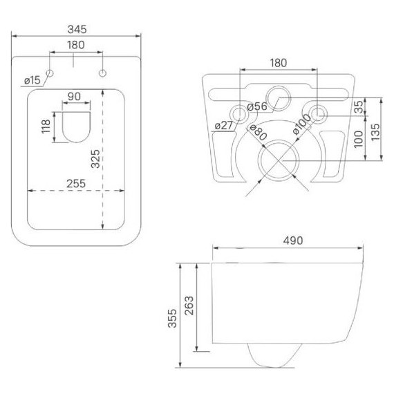 Унитаз подвесной безободковый Iddis Bridge BRIRNSEi25 с тонкой крышкой микролифт - 12 Унитаз подвесной безободковый Iddis Bridge BRIRNSEi25 с тонкой крышкой микролифт фото 12