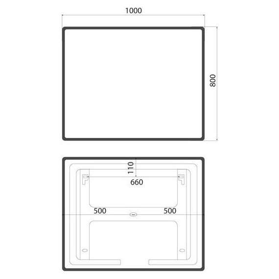 Зеркало Iddis Cloud 100х80 см CLX10T0i98 фото 10