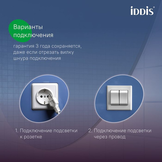 Зеркало Iddis Cloud 80х80 см CLX8000i98 фото 8