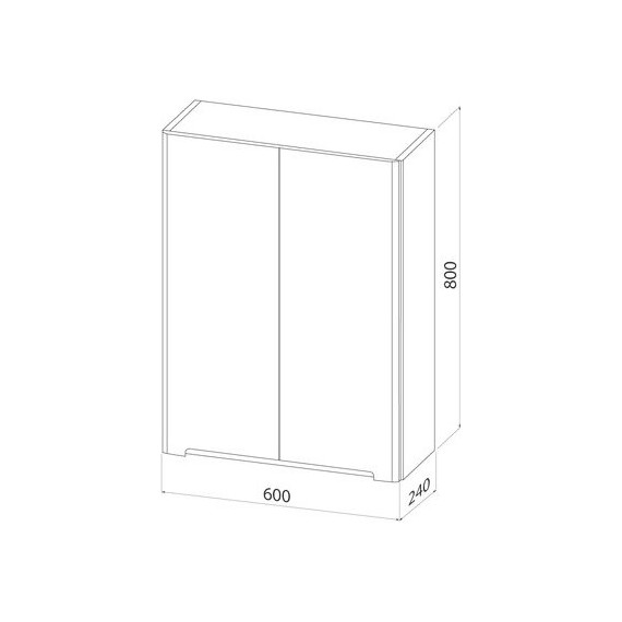 Шкаф подвесной Iddis Edifice 60 см EDI60W0i97, белый фото 6