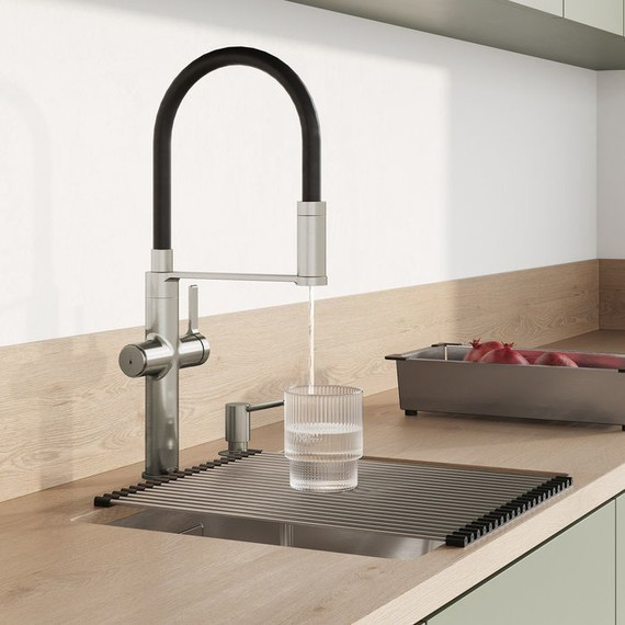 Смеситель для кухни Iddis Ikon IKNBNFFi05, сатин, Цвет производителя: сатин фото 3