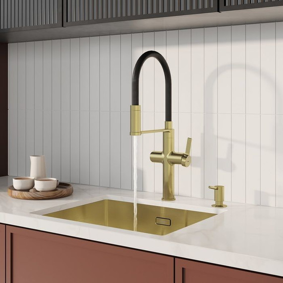 Смеситель для кухни Iddis Ikon IKNMGFFi05, золото матовое, Цвет производителя: золото матовое фото 2
