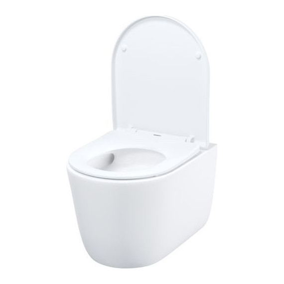 Унитаз подвесной безободковый Iddis Slide SLIRDSEi25 с крышкой микролифт (система смыва Торнадо) фото 2