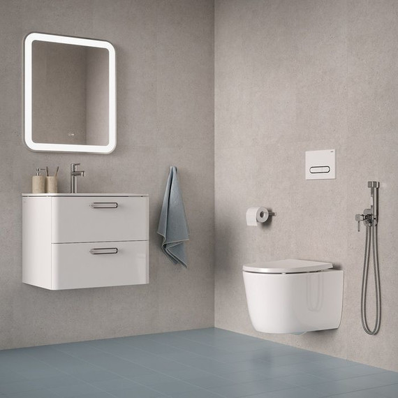 Унитаз подвесной безободковый Iddis Slide SLIRDSEi25 с крышкой микролифт (система смыва Торнадо) фото 4