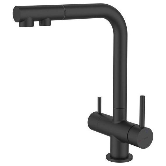 Смеситель для кухни Iddis Umbra UMBBLPFi05, чёрный матовый, Цвет производителя: чёрный матовый фото 