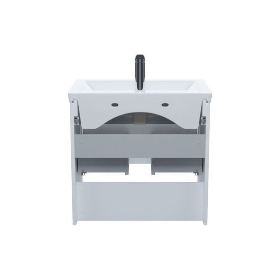 Тумба подвесная с раковиной Iddis Zodiac X 60 см ZDX60WNi95K, белый фото 4