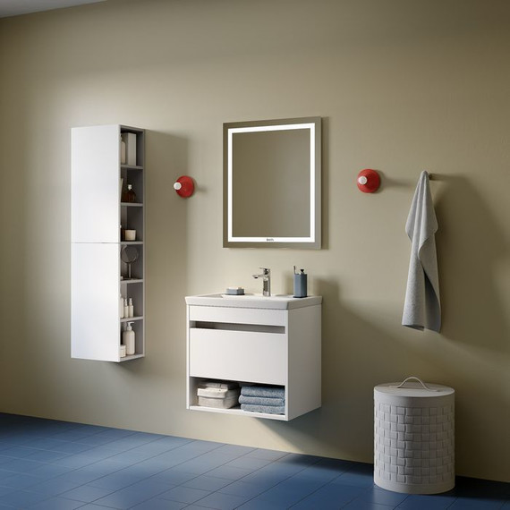 Тумба подвесная с раковиной Iddis Zodiac X 60 см ZDX60WNi95K, белый фото 5