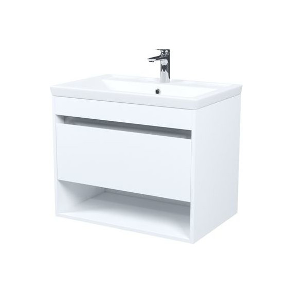 Тумба подвесная с раковиной Iddis Zodiac X 70 см ZDX70WNi95K, белый фото 2