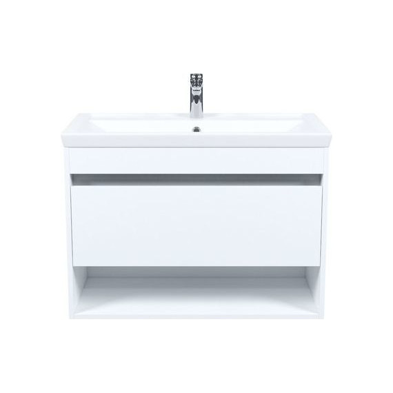 Тумба подвесная с раковиной Iddis Zodiac X 80 см ZDX80WNi95K, белый фото 3