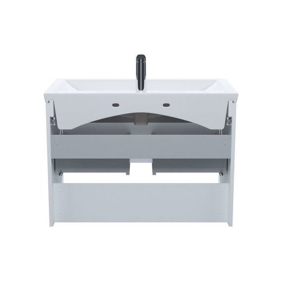 Тумба подвесная с раковиной Iddis Zodiac X 80 см ZDX80WNi95K, белый фото 4