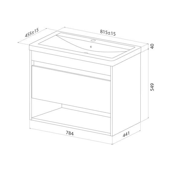 Тумба подвесная с раковиной Iddis Zodiac X 80 см ZDX80WNi95K, белый фото 8