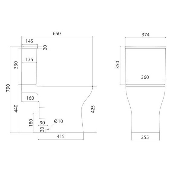Унитаз-компакт безободковый Iddis Zodiac X ZODRDSEi24 с крышкой микролифт (система смыва Торнадо) фото 18
