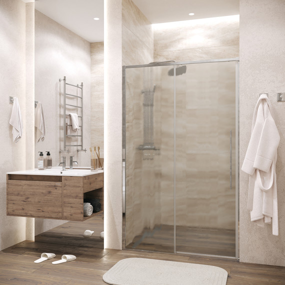 Душевая дверь Grossman Galaxy 110 см 100.K33.01.110.10.02, хром/шиншилла - 4 Душевая дверь Grossman Galaxy 110 см 100.K33.01.110.10.02, хром/шиншилла фото 4