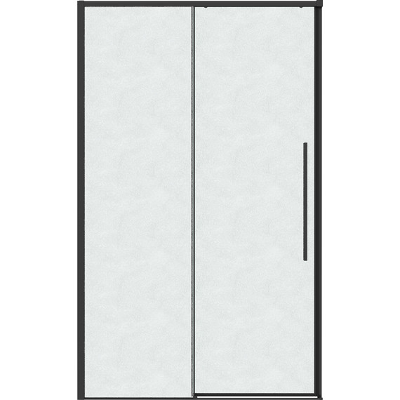 Душевая дверь Grossman Galaxy 130 см 100.K33.01.130.21.02, чёрный матовый/шиншилла - 3 Душевая дверь Grossman Galaxy 130 см 100.K33.01.130.21.02, чёрный матовый/шиншилла фото 3