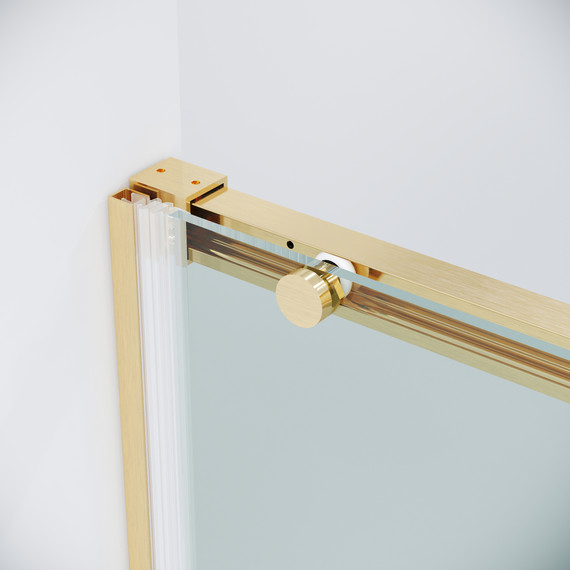 Душевая дверь Grossman Galaxy 130 см 100.K33.01.130.32.00, золото сатин/прозрачное фото 8