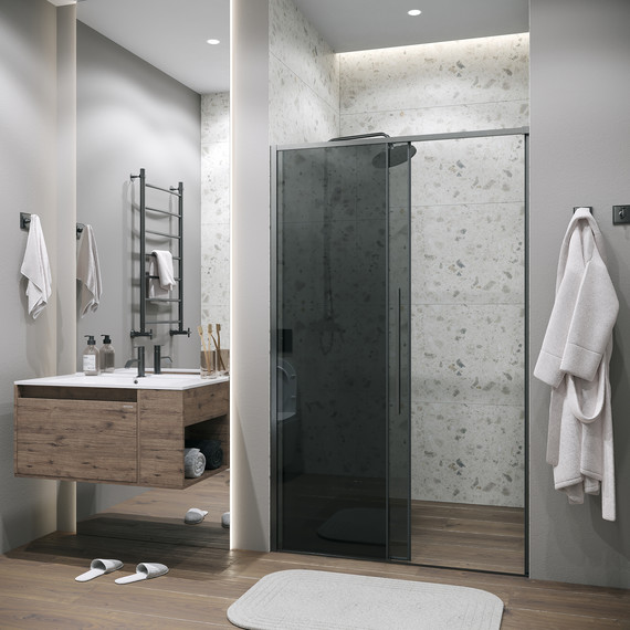 Душевая дверь Grossman Galaxy 140 см 100.K33.01.140.42.10, графит сатин/тонированное - 6 Душевая дверь Grossman Galaxy 140 см 100.K33.01.140.42.10, графит сатин/тонированное фото 6